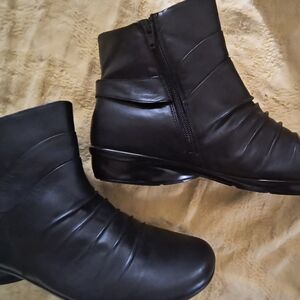 Clarks Black Ankle Booties